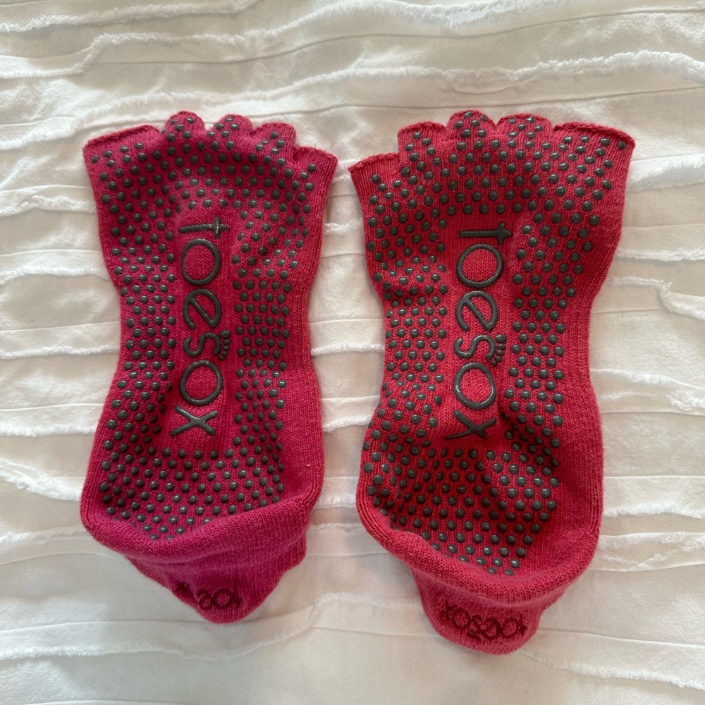 ToeSox Half-Toe Grip Pilates Socks
